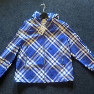 Burberry Check Nylon Hooded Jacket